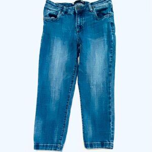 Kut from the Kloth jeans Women's 4 blue Lauren straight leg crop mid-rise